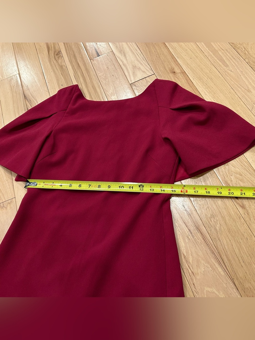 Trina Turk Bryce Shift Dress in Loganberry Pink w/ Flutter Sleeves Women Size 2 - Picture 6 of 6